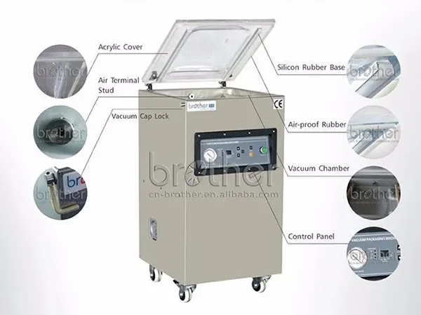 VM 500 STANDARD TYPE SS 304 (เครื่องซีลสูญญากาศรุ่นอุตสาหกรรมหนัก) - Image 2